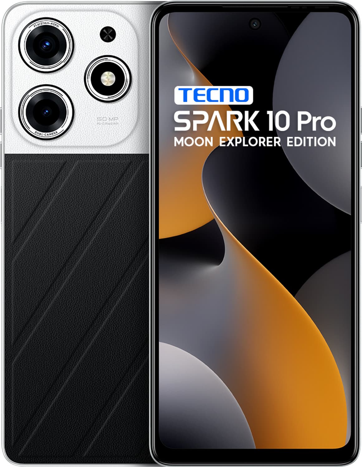 Tecno Spark 10 Pro Moon Explorer 50MPCamera, Glass Back, 16GB Expandable RAM (Lunar Eclipse, 128 GB)