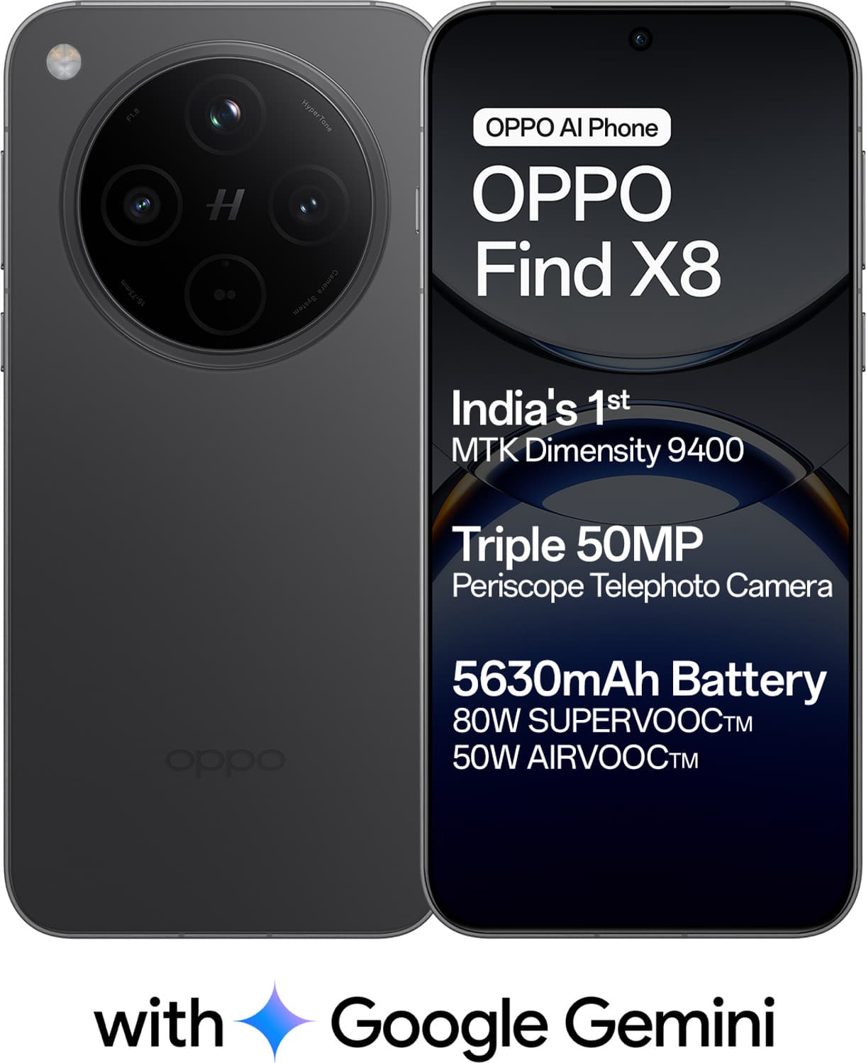 OPPO Find X8 5G (Space Black, 256 GB)