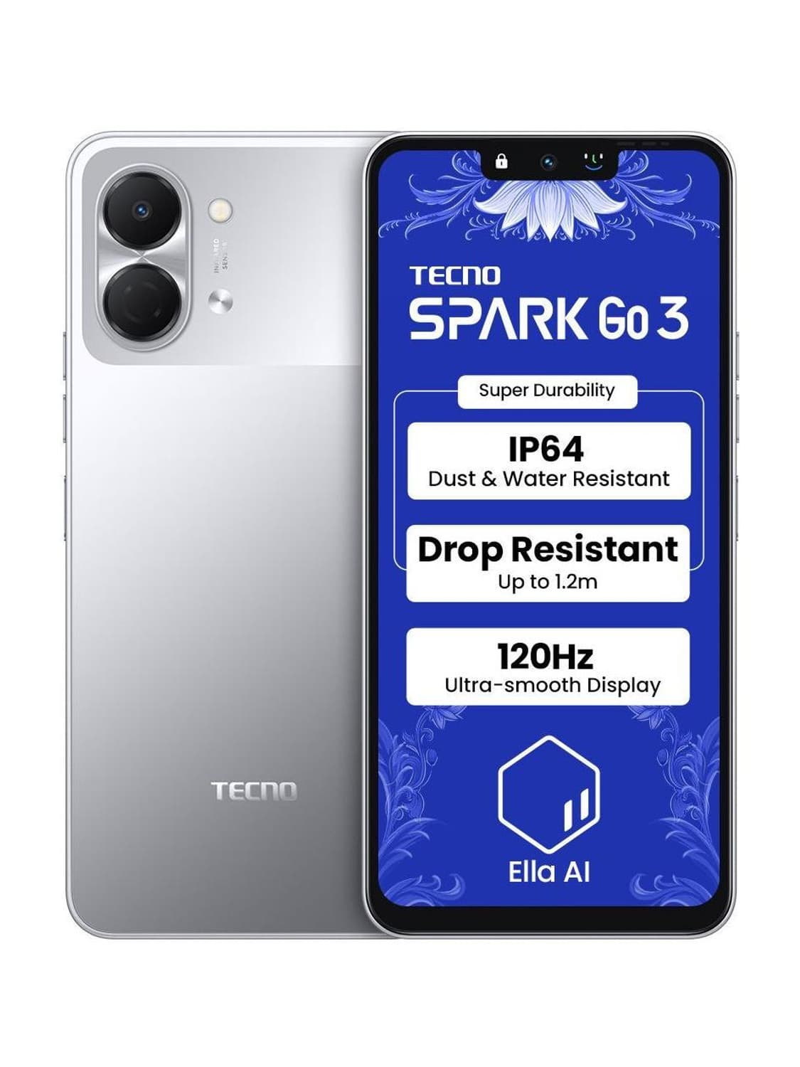 Spark Go 3 (Titanium Grey, 64 GB) (4 GB RAM)