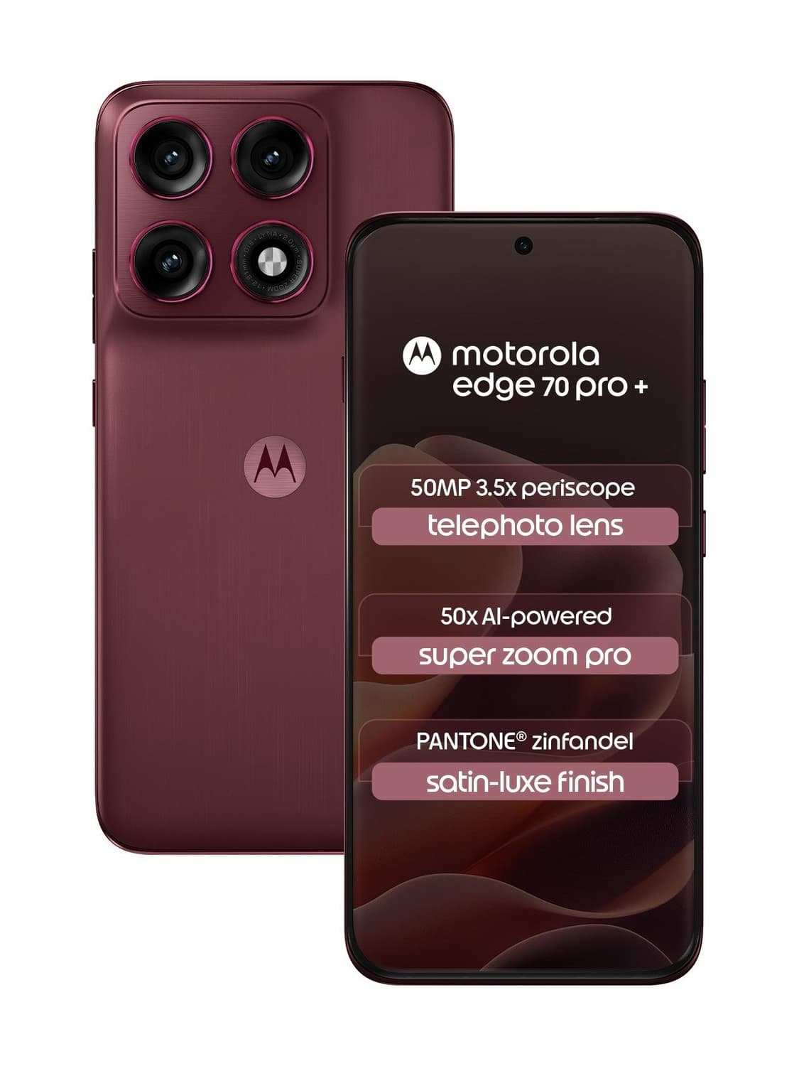 Edge 70 Pro+ (PANTONE Zinfandel, 256 GB) (12 GB RAM)