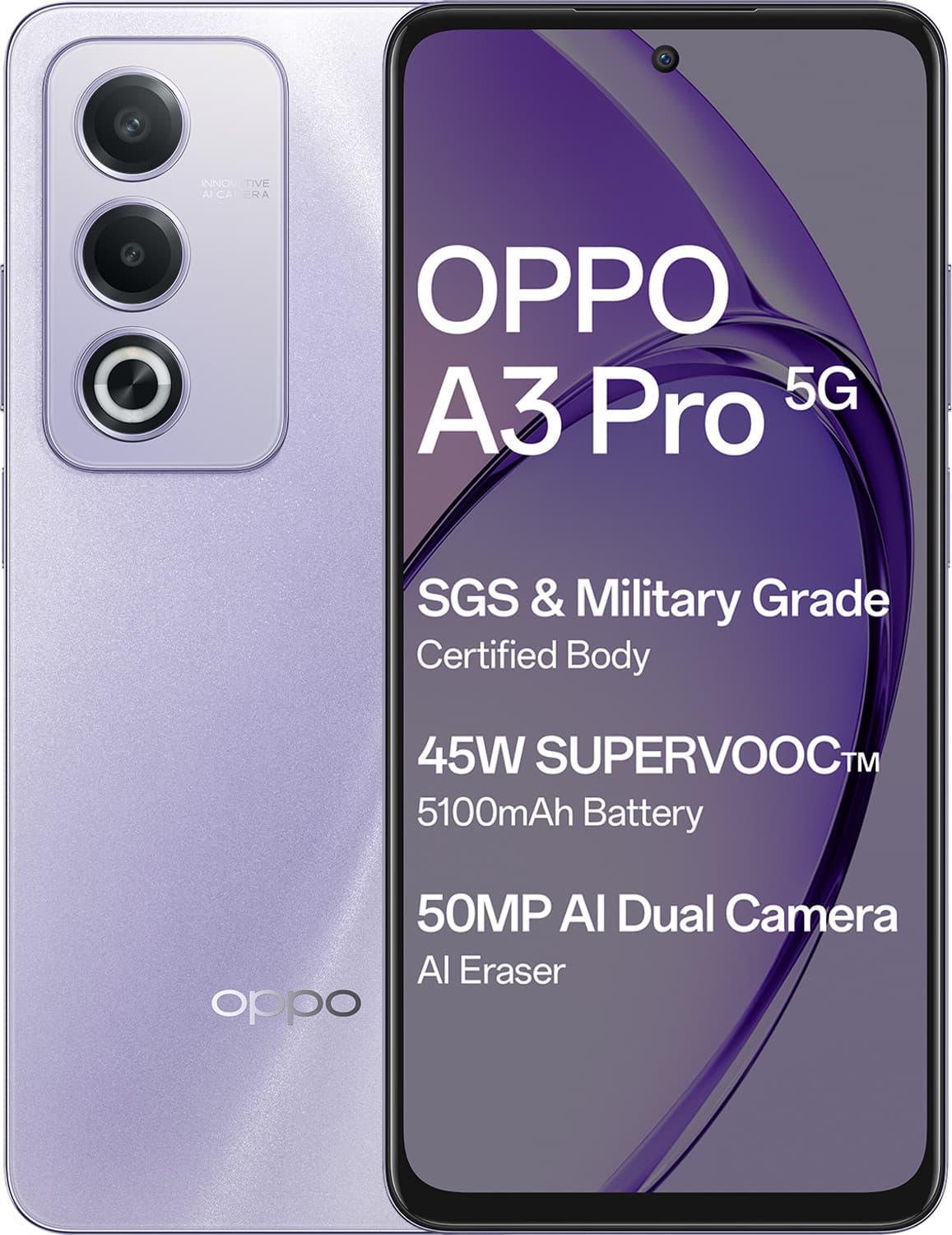 OPPO A3 Pro 5G (Moonlight Purple, 256 GB)