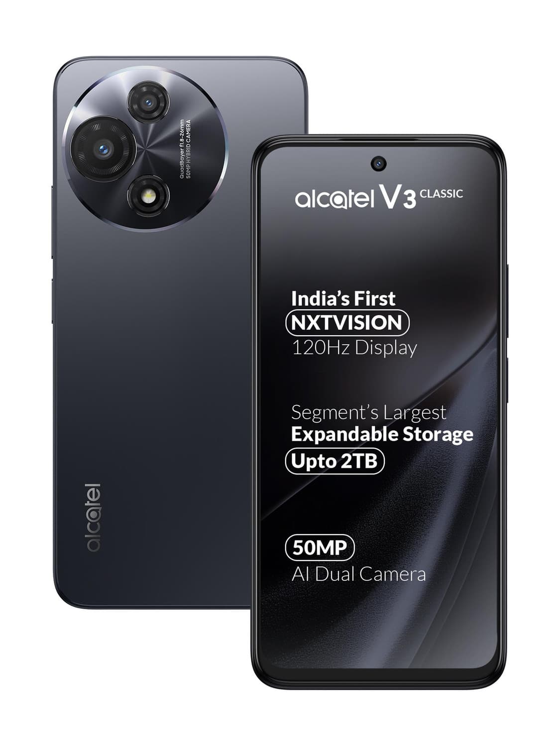 Alcatel V3 Classic 5G (Cosmic Grey, 128 GB)