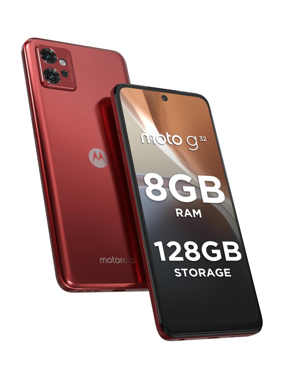 MOTOROLA G32 (Satin Maroon, 128 GB)
