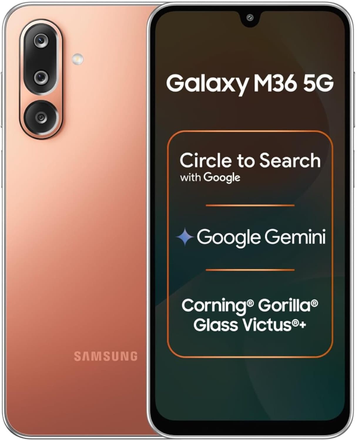 Samsung M36 5G (Orange Haze, 128 GB)