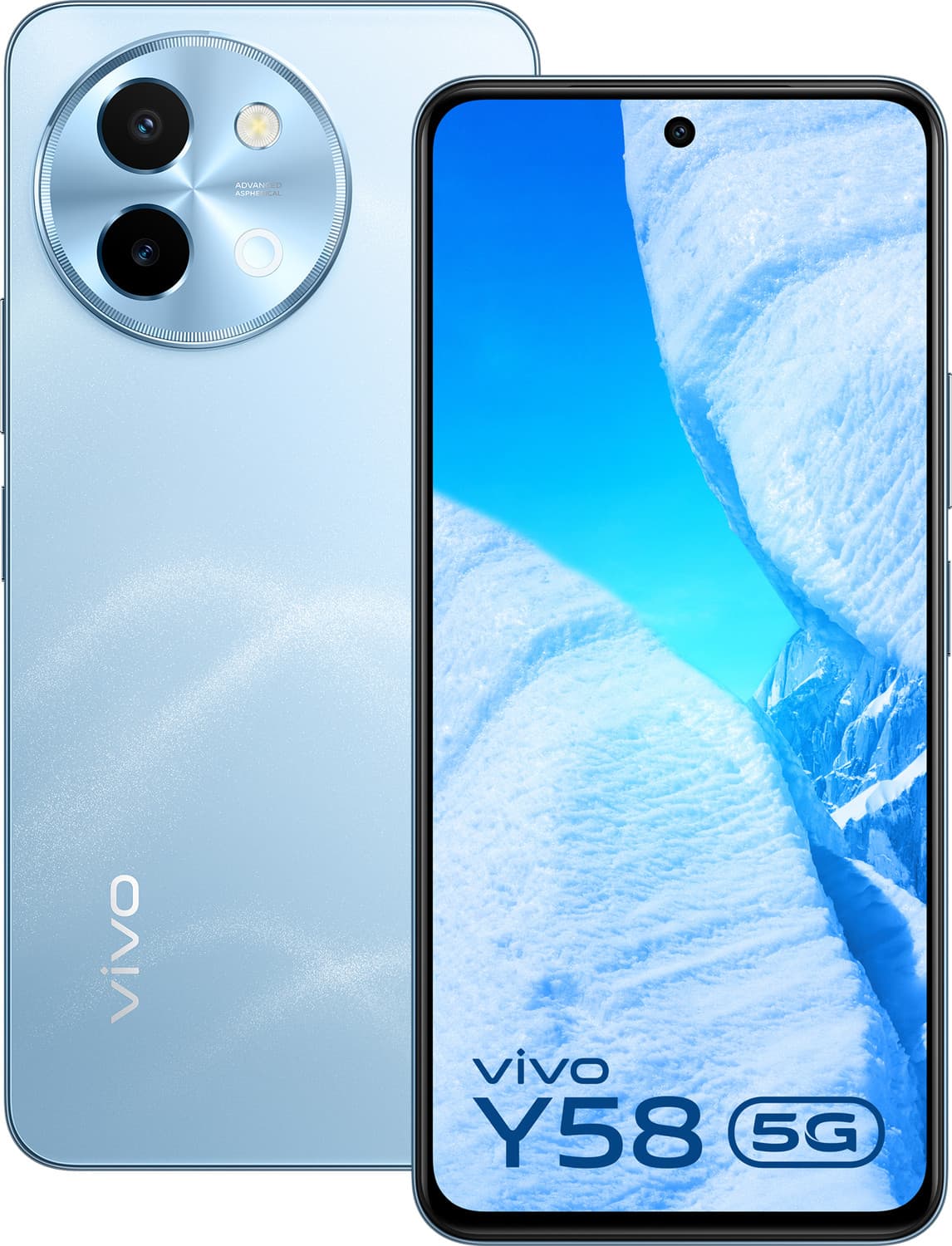 vivo Y58 5G (Himalayan Blue, 128 GB)
