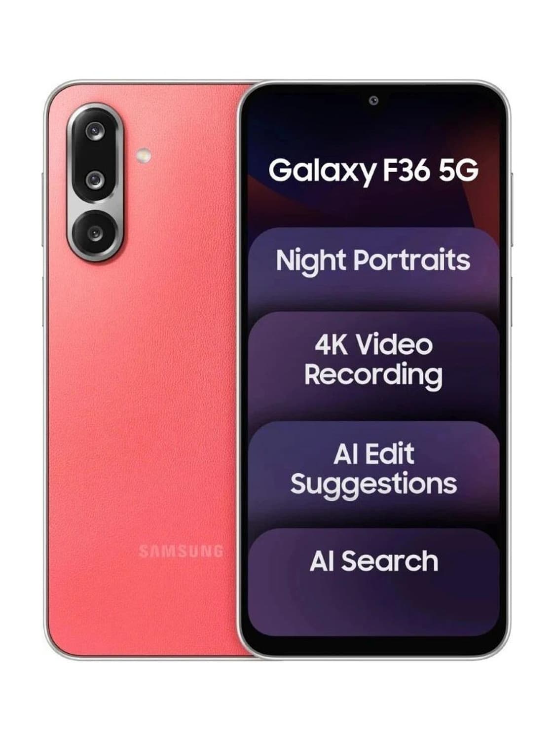 Samsung Galaxy F36 5G (Red, 256 GB)