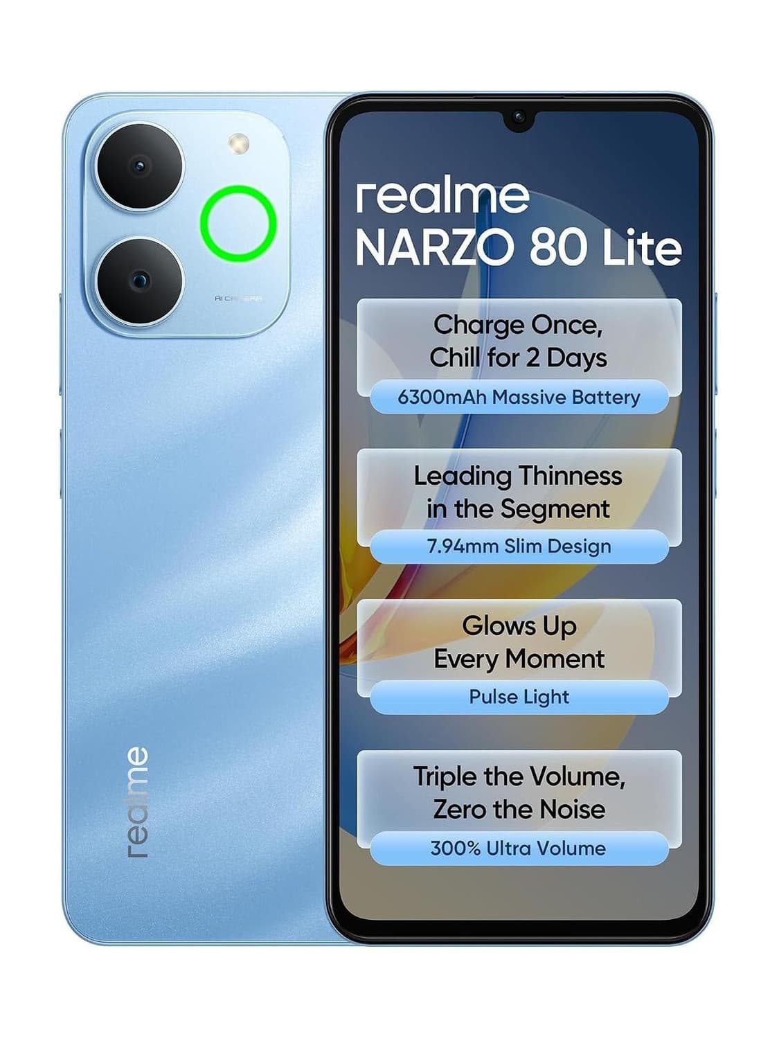 Narzo 80 Lite (See Blue, 64 GB) (4 GB RAM)