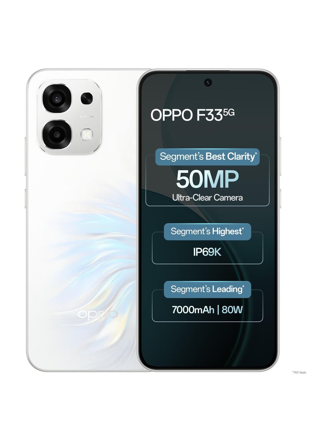 F33 5G (Pearl White, 256 GB) (8 GB RAM)