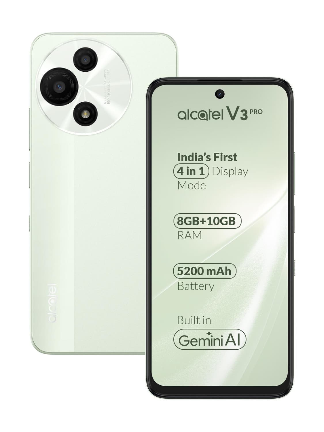 Alcatel V3 Pro 5G (Matcha Green, 256 GB)