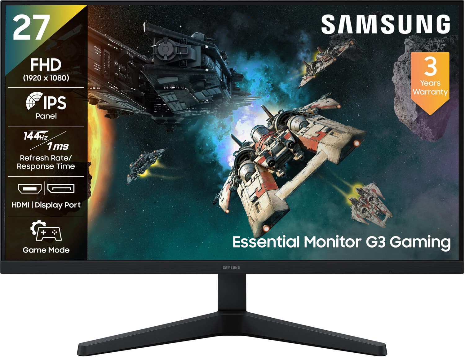 samsung g3 gaming monitor 68 6 cm 27 inch full hd led backlit ips panel ls27hg310ewxxl