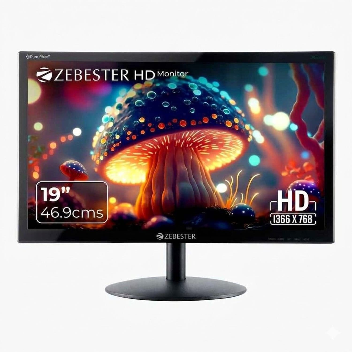 ZEBRONICS ZEBESTER E SERIES MONITOR 46.99 cm (19 inch) HD LED Backlit VA Panel Monitor (ZEB-Z-E19HD LED) (Adaptive Sync, Response Time: 8 ms, 60 Hz