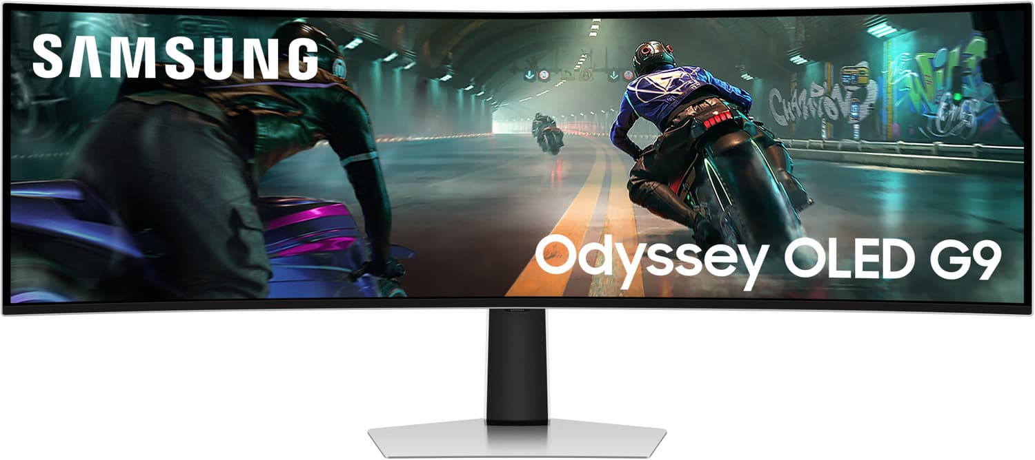 Samsung Odyssey OLED G9 124.46 cm (49 inch) Curved DQHD OLED Panel Gaming Monitor (49" Odyssey OLED G9 Curved Gaming Monitor, Dual QHD 5120 x 1440,144...