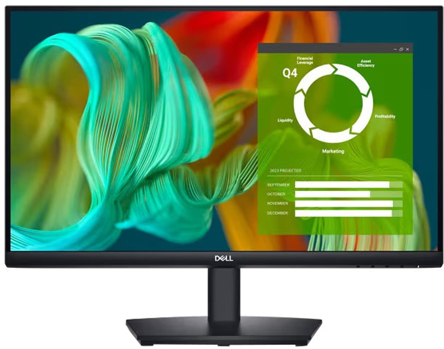 DELL E-Series 60.96 cm (24 inch) Full HD LED Backlit VA Panel with Built-in Dual Speakers, Brightness 250 nits, Colour Support 16.7m, ComfortView Moni...