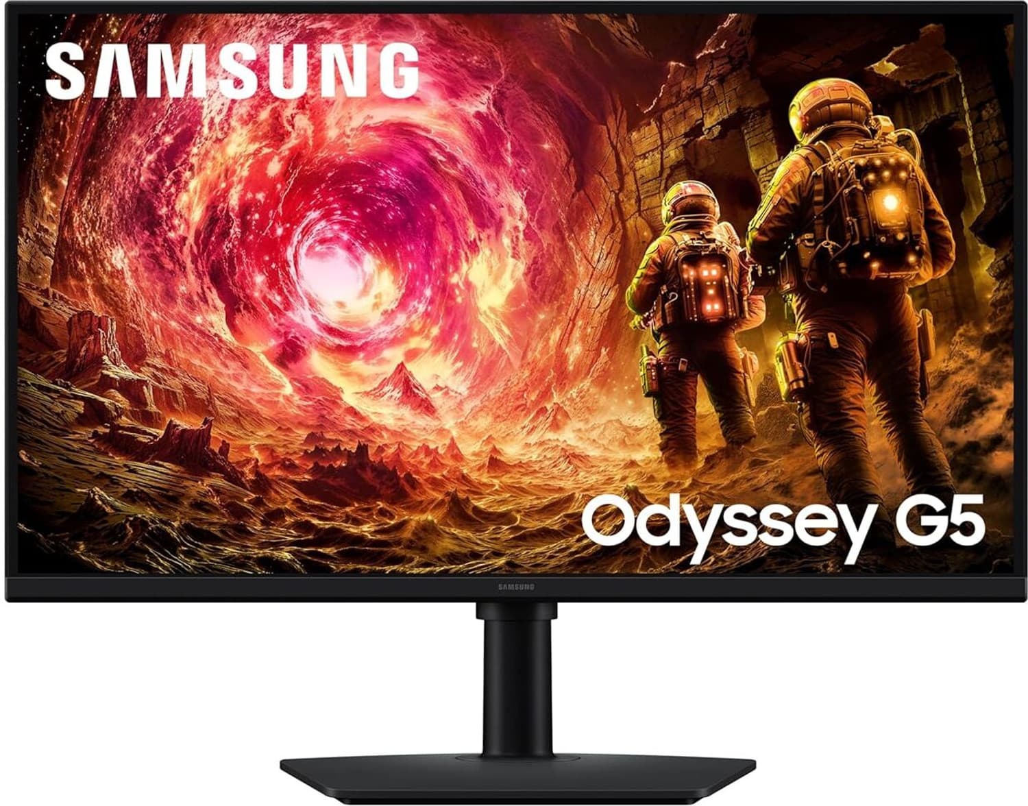 Samsung Odyssey G5 Fast IPS -LS27FG502EWXXL 68.58 cm (27 inch) Quad HD IPS Panel Gaming Monitor (LS27FG502EWXXL-300 nits,DP,HDMI,HP|Height-Tilt-Swivel...