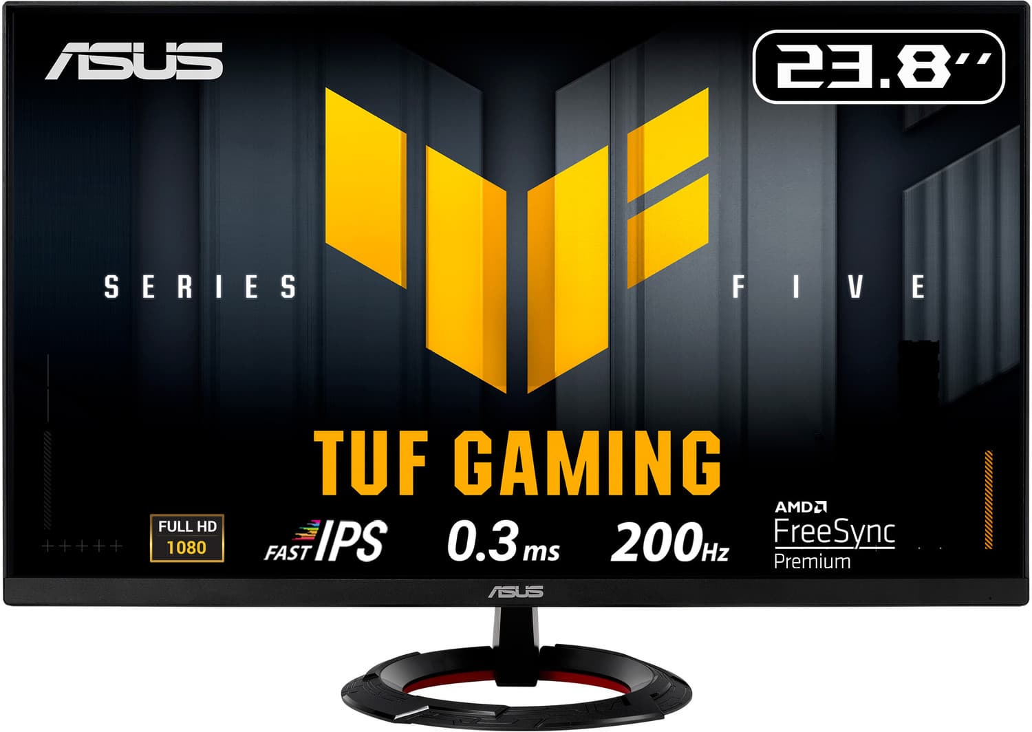 ASUS TUF 60.45 cm (24 inch) Full HD IPS Panel Gaming Monitor (TUF Gaming VG249Q5R Monitor 23.8 Full HD 1920x1080, 200Hz, Fast IPS, 0.3ms)