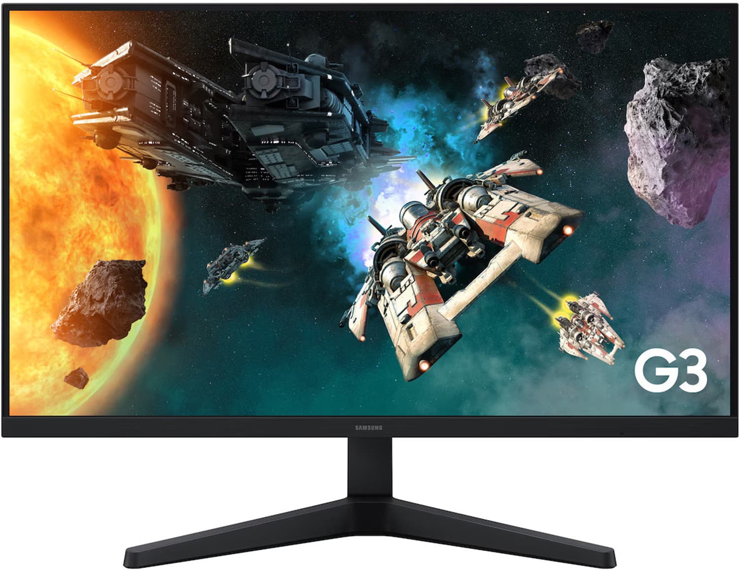 samsung g3 essential 60 96 cm 24 inch full hd ips panel gaming monitor ls24hg310ewxxl hdmi dp port game mode eye saver mode