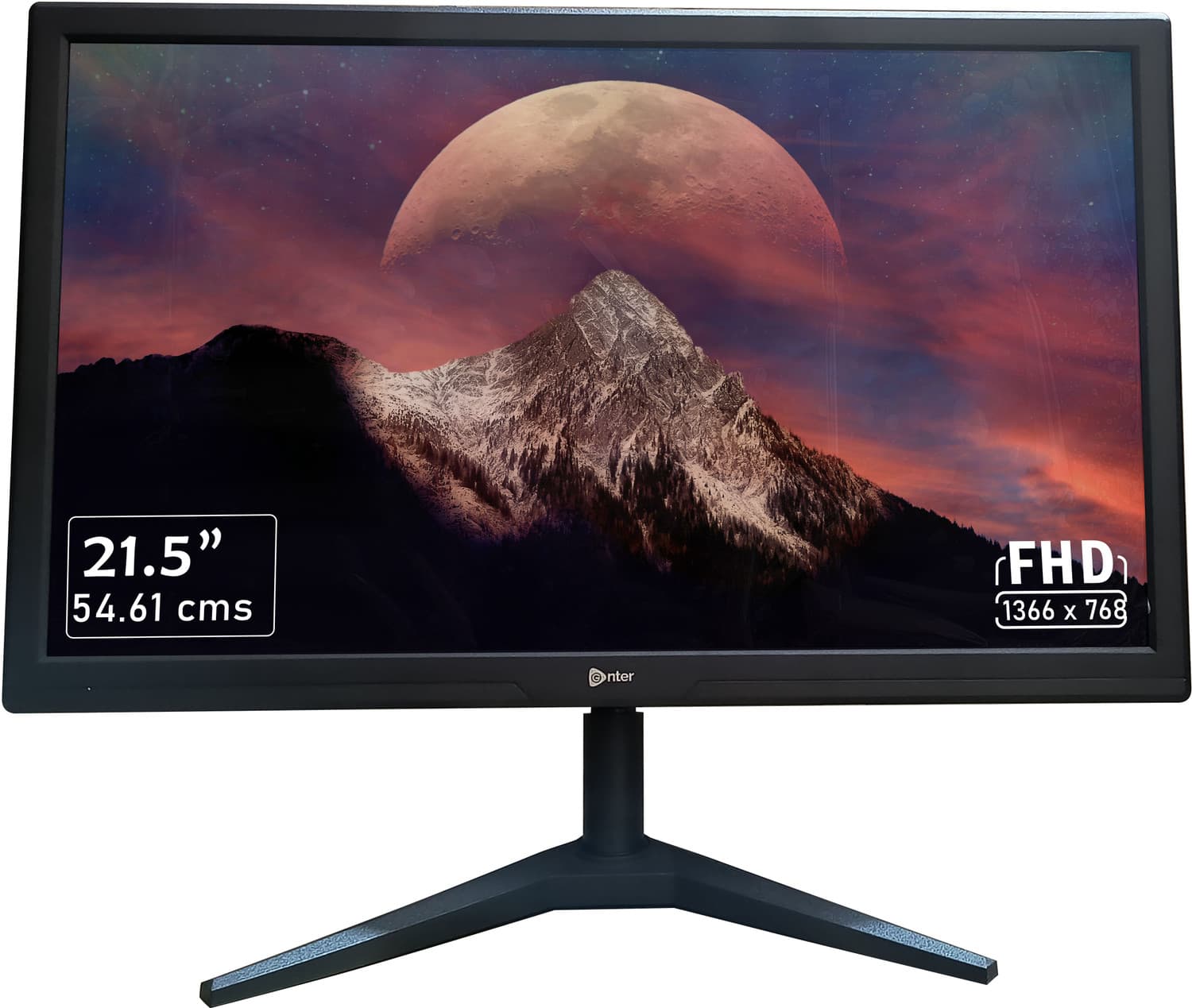 Enter HD 55.88 cm (22 inch) HD LED Backlit VA Panel Monitor (HD 1680x1050, wall mountable slim and stylish with 16.7M colors) (Adaptive Sync, Response...