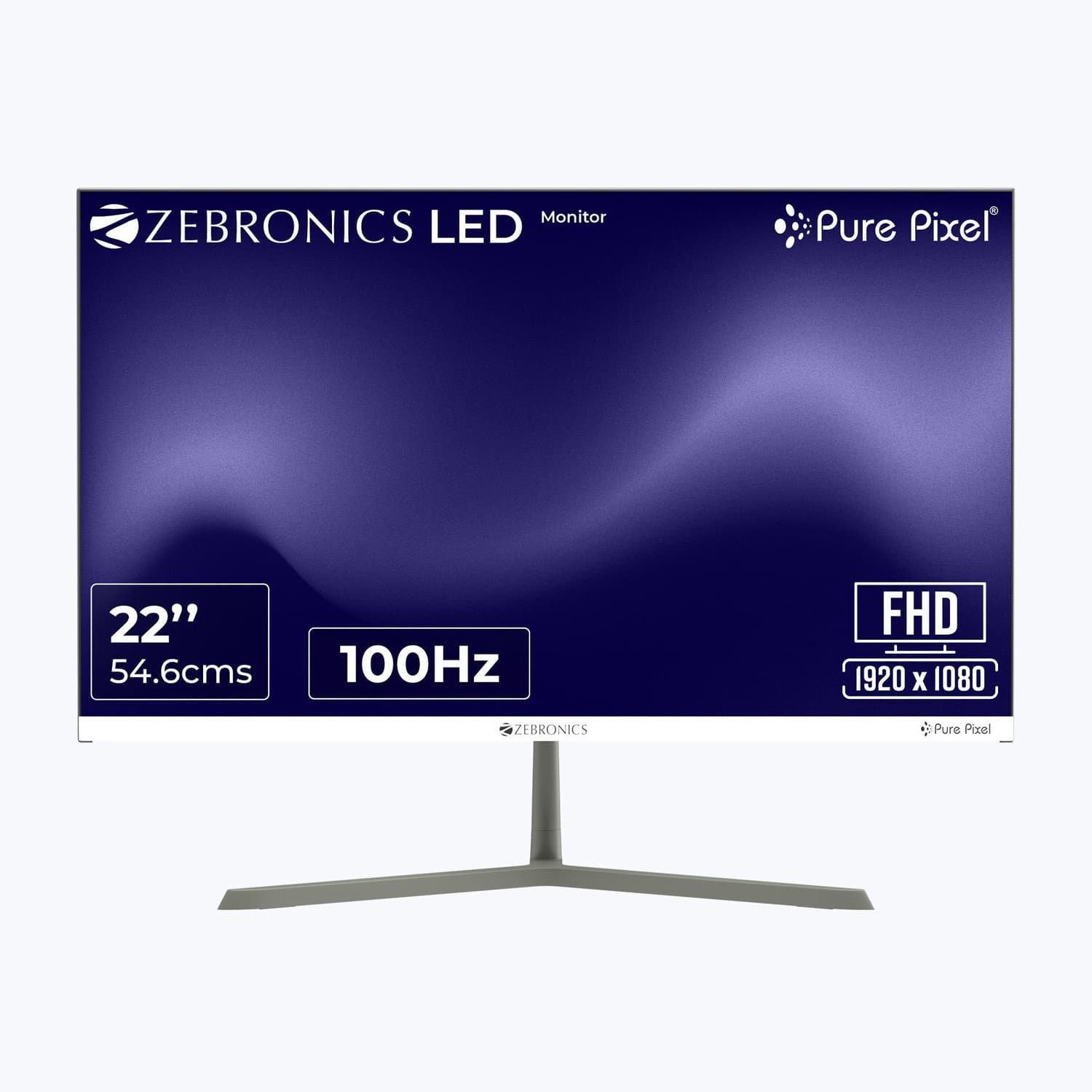 ZEBRONICS 55.88 cm (22 inch) Full HD LED Backlit VA Panel Gaming Monitor (Zeb-A122 FHD LED) (Response Time: 4 ms, 100 Hz Refresh Rate)