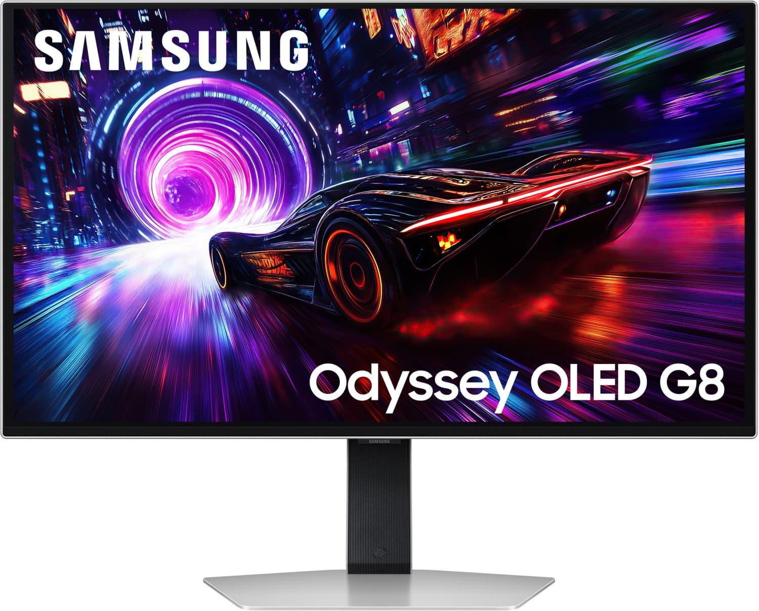 Samsung Odyssey G8 68.58 cm (27 inch) 4K Ultra HD LED Backlit OLED Panel with HDR10+, Safeguard Plus, Height Adjustable Stand, Glare Free Flat Gaming ...