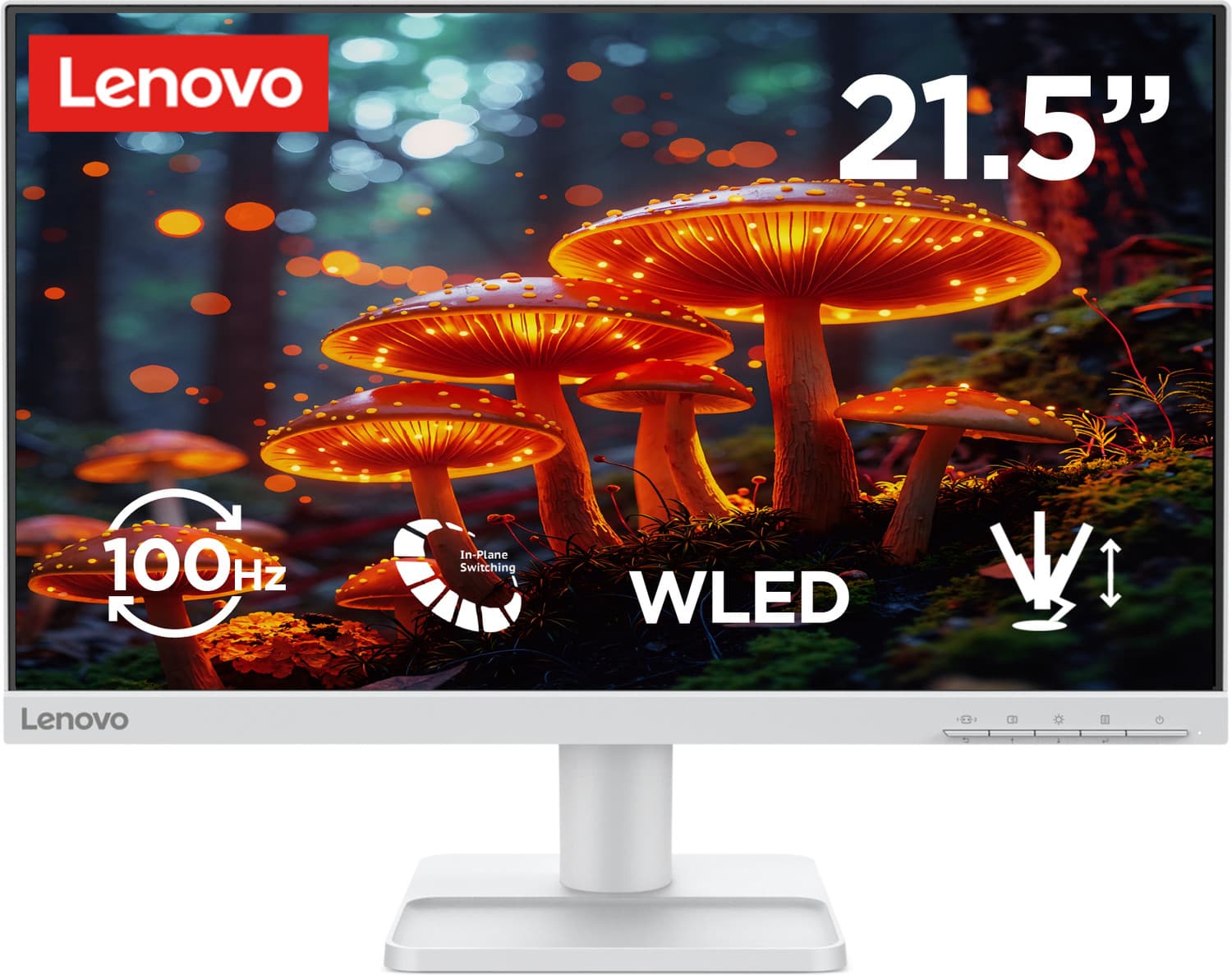 Lenovo L-Series 54.61 cm (22 inch) Full HD LED Backlit IPS Panel Monitor (L22-42) (Response Time: 4 ms, 100 Hz Refresh Rate)