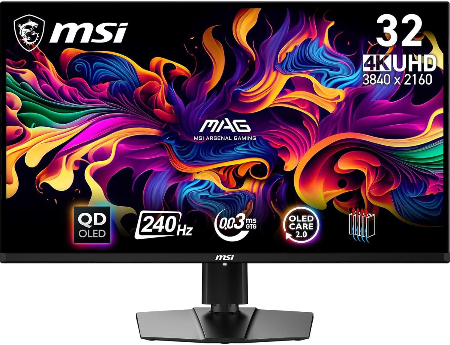 MSI 80.01 cm (32 inch) Full HD IPS Panel Gaming Monitor (MAG321UPX QD OLED)