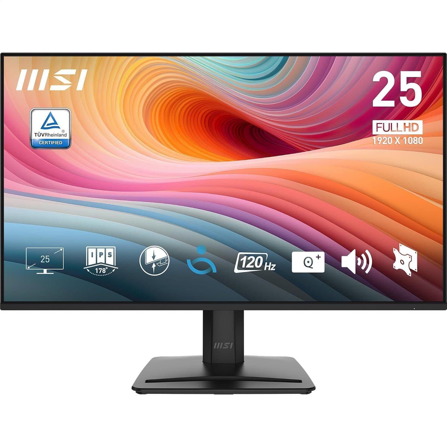 MSI 62.23 cm (25 inch) Full HD IPS Panel Monitor (PROMP251E2) (Response Time: 1 ms, 120 Hz Refresh Rate)