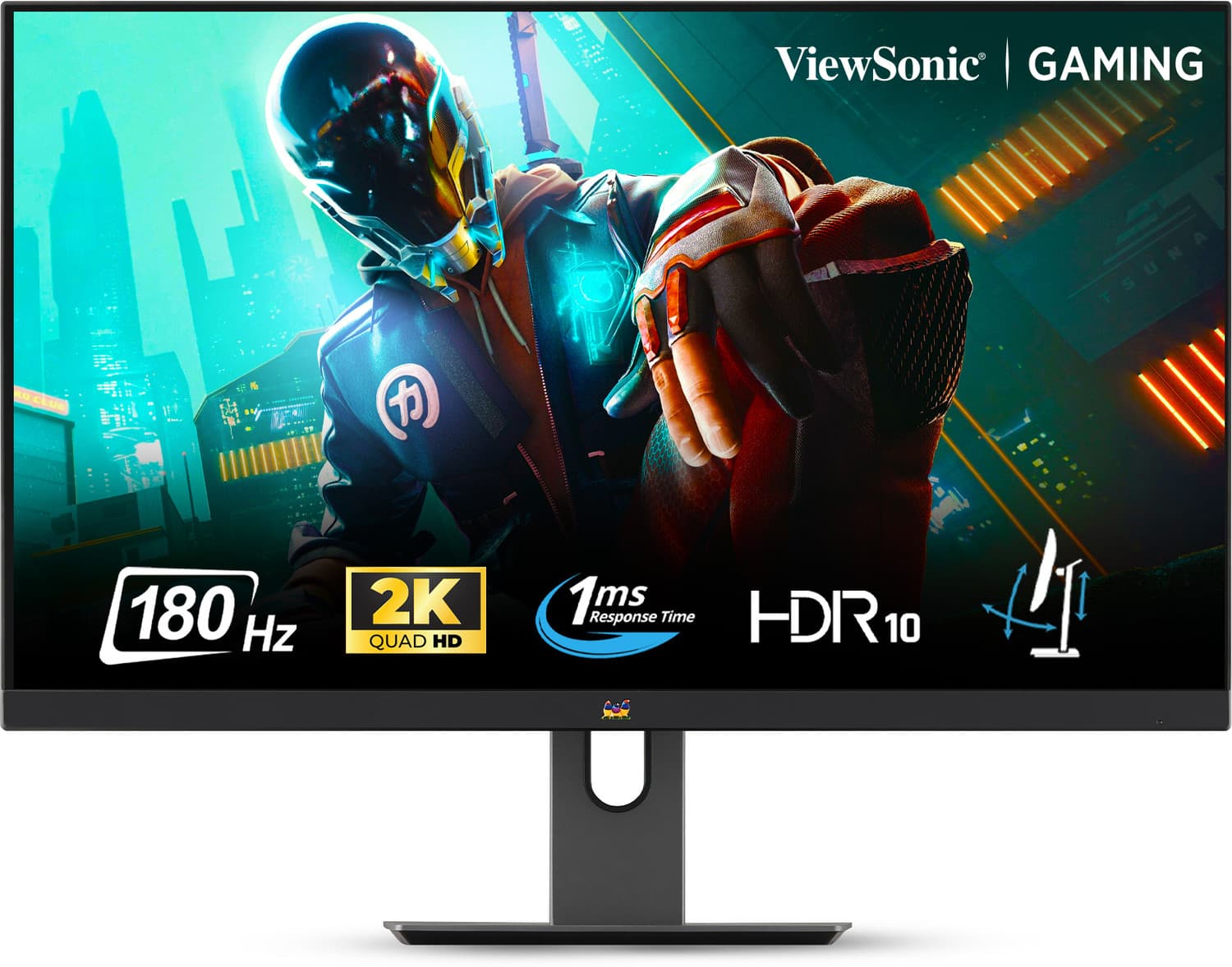 ViewSonic 68.58 cm (27 inch) Quad HD LED Backlit IPS Panel with HDR10, AMD FreeSyn, sRGB 137%, Eye-Care, Height, Swivel, Tilt & Pivot Adj., 2X HDMI, 1...
