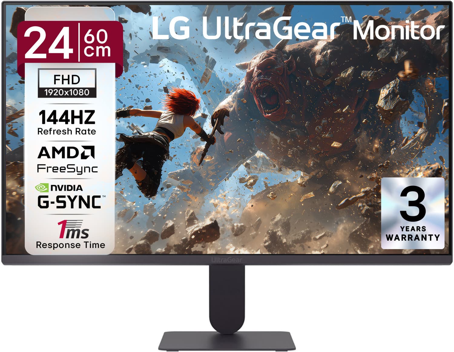 lg ultragear 60 96 cm 24 inch full hd ips panel gaming monitor 24g411b b