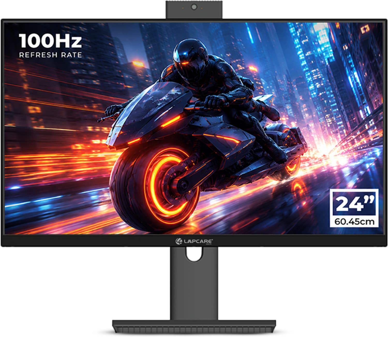 LAPCARE 60.96 cm (24 inch) Full HD IPS Panel Monitor (LM24GMW) (Response Time: 5 ms, 75 Hz Refresh Rate)