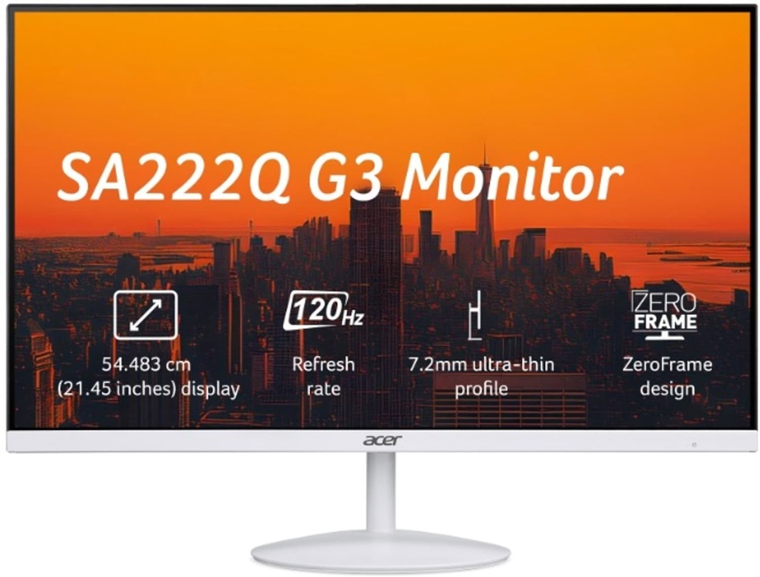 acer sa222q g3 54 48 cm 22 inch full hd ips panel monitor sa222q g3