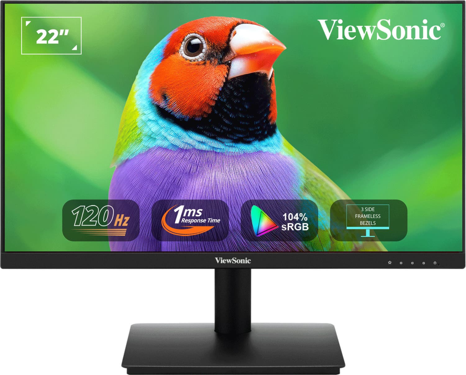 viewsonic va series 55 88 cm 22 inch full hd led backlit panel monitor va220a h