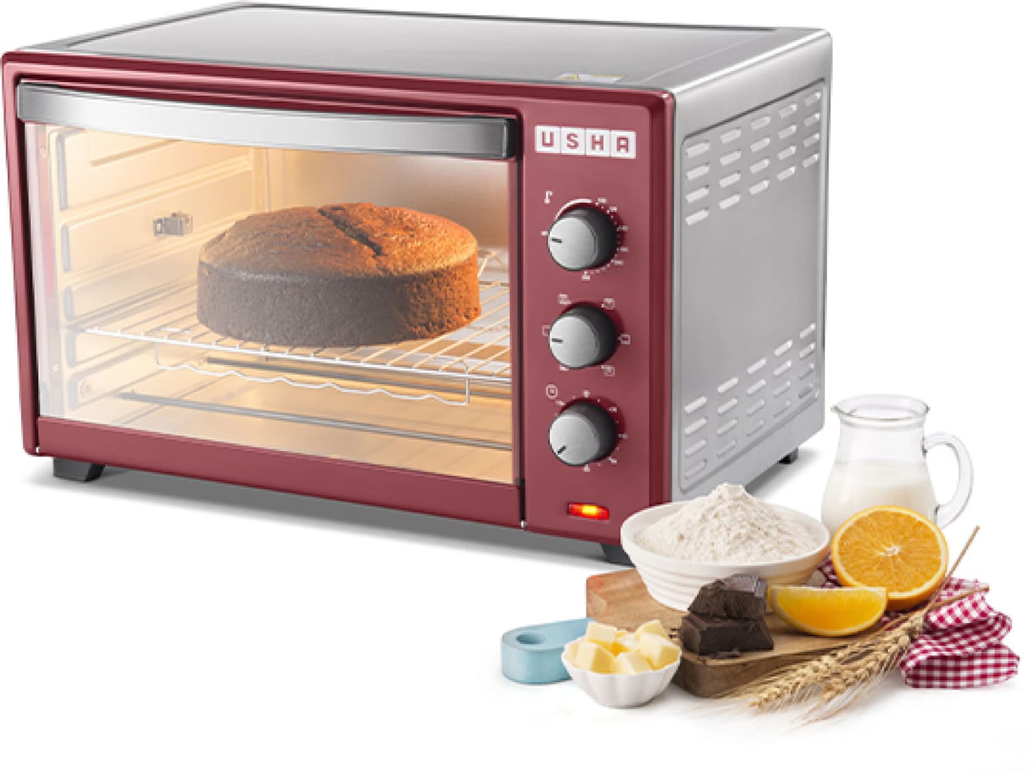USHA 42-Litre OTGW3642RCSS Oven Toaster Grill (OTG)