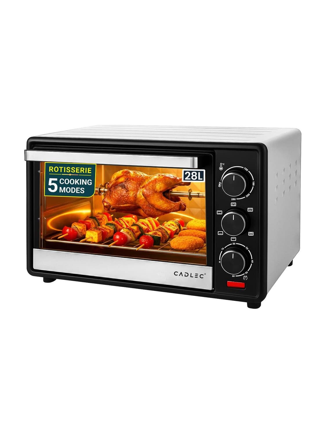 28-Litre Oven Toaster Grill OTG OvenMate, Silver and Black