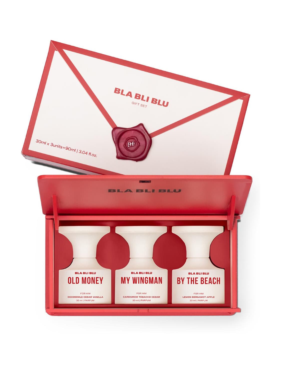 BLA BLI BLU Men Perfume Gift Set|3x30ml|Perfume for Men|Woody & Musky|Long Lasting Perfume - 90 ml
