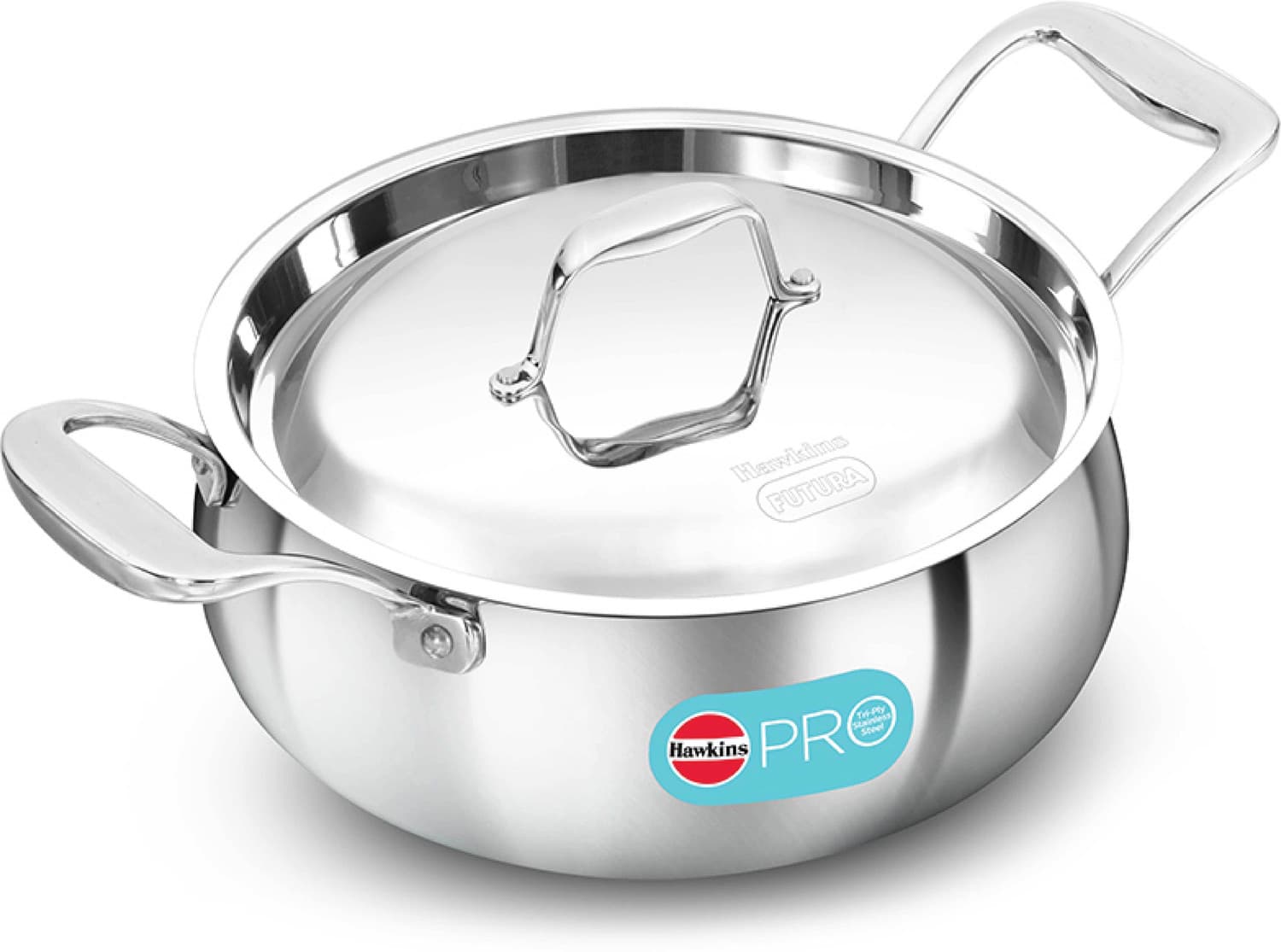 Hawkins Pro SS Triply PSH30S Handi 3 L with Lid