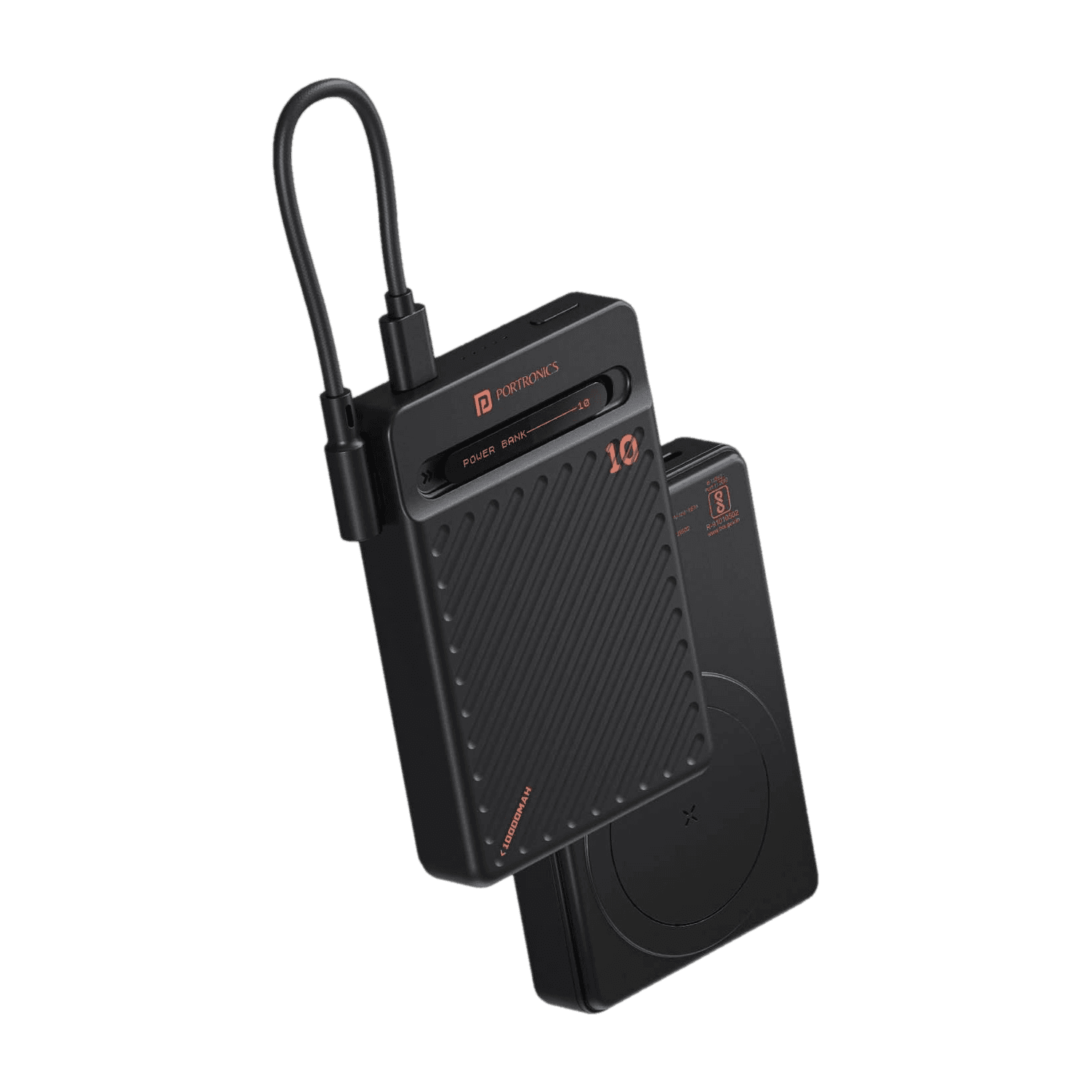 Portronics 10000 mAh 20 W Wireless Slim Pocket Size Power Bank