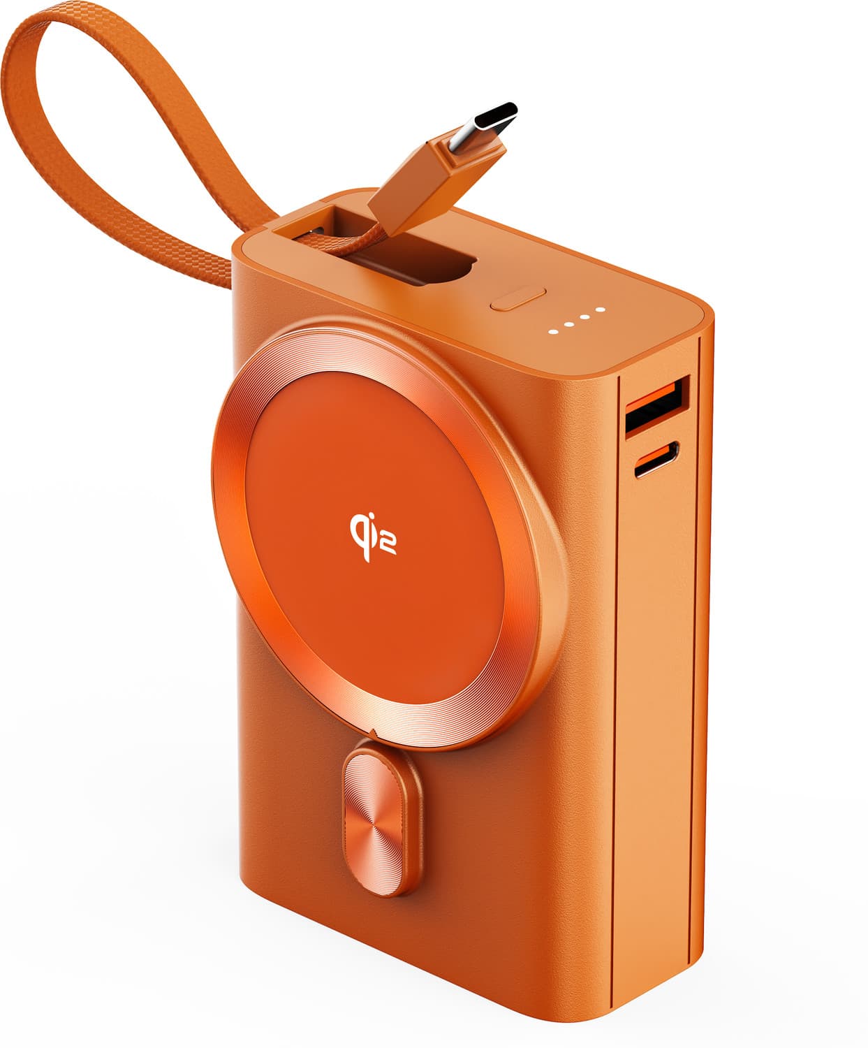 20000 mAh 35 W Wired & Wireless With MagSafe Compact Pocket Size Power Bank (Orange, Lithium Polymer, Power Delivery 3.0, Quick Charge 3.0 for Earbuds...