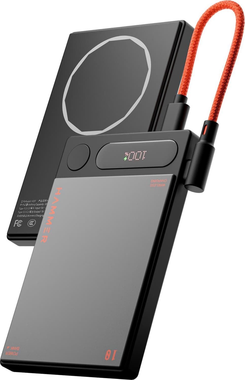10000 mAh 22.5 W Wired & Wireless With MagSafe Slim Pocket Size Power Bank (Black, Lithium Polymer, Fast Charging, Power Delivery 3.0, Quick Charge 3....
