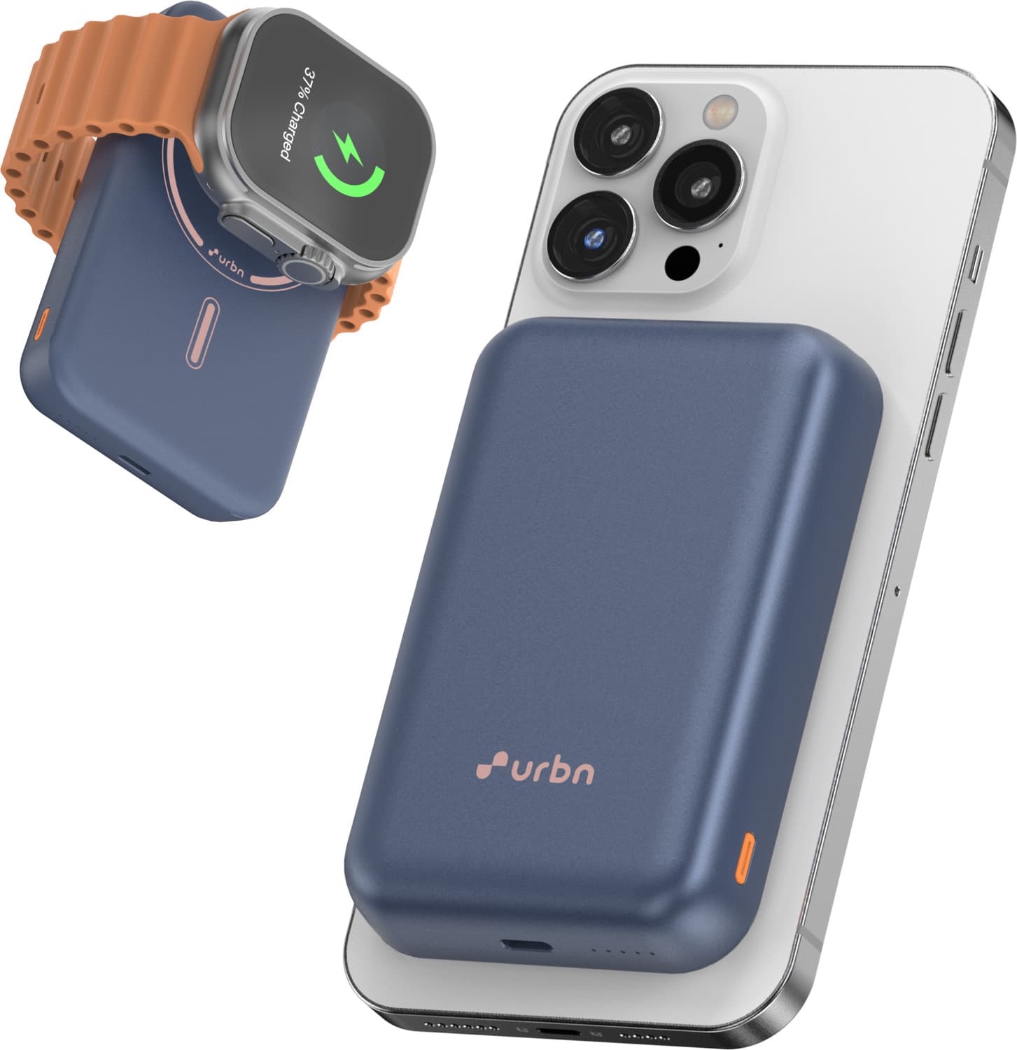 10000 mAh 20 W Wired & Wireless With MagSafe Compact Pocket Size Power Bank (Blue, Lithium Polymer, Fast Charging for Mobile, Earbuds, Smartwatch)