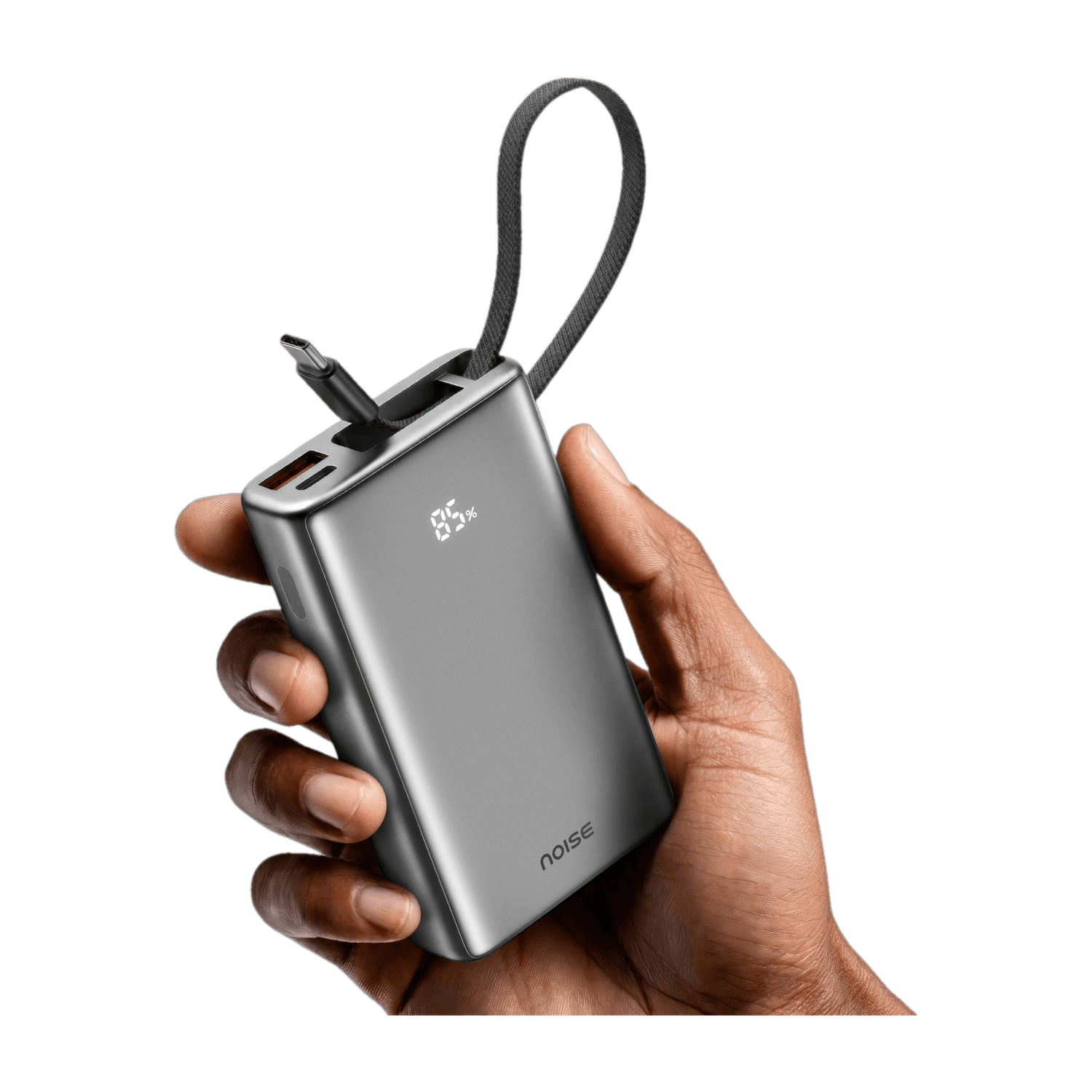 10000 mAh 22.5 W Compact Pocket Size Power Bank (Silver, Lithium Polymer, Fast Charging for Mobile, Earbuds, Smartwatch, Smartband, Speaker, Tablet, L...