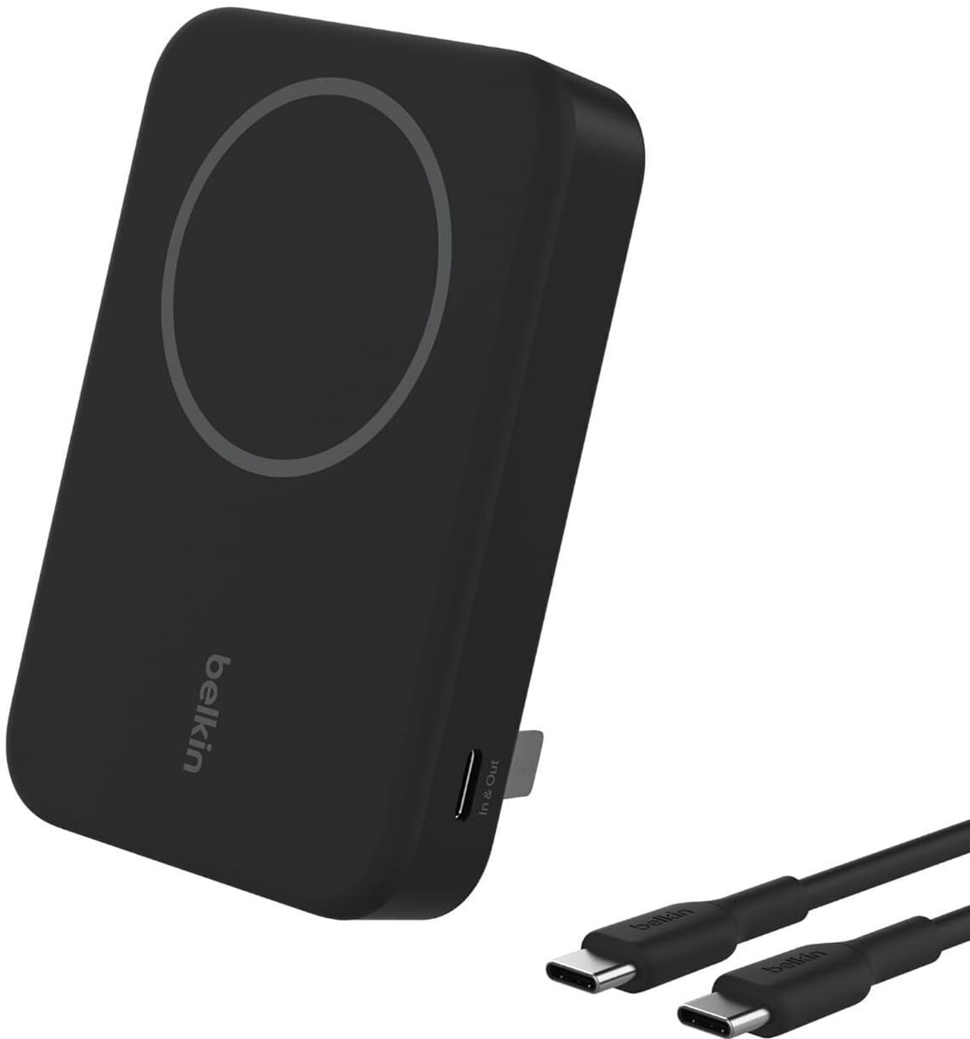 10000 mAh Wired & Wireless With MagSafe Pocket Size Power Bank (Black, Lithium Polymer, Fast Charging for Mobile, Tablet, Earbuds, Smartwatch, Smartba...