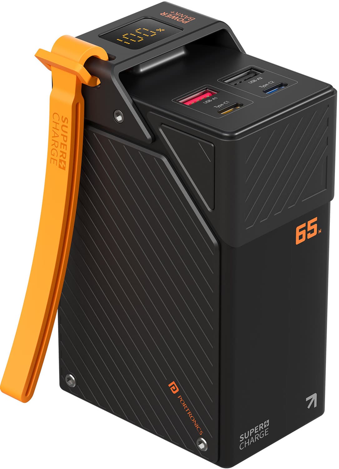 30000 mAh 65 W Compact Power Bank (Black, Lithium Polymer, Fast Charging for Mobile, Tablet)