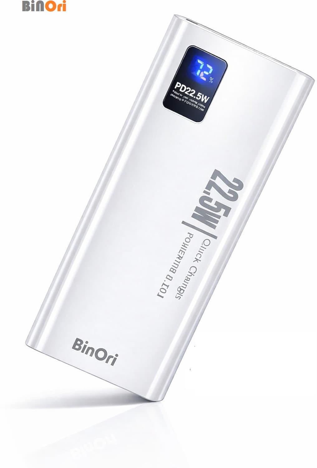 30000 mAh 22.5 W Compact Power Bank (White, Lithium Polymer, Quick Charge 4.0 for Mobile, Earbuds, Smartwatch, Smartband, Speaker, Tablet, Trimmer)