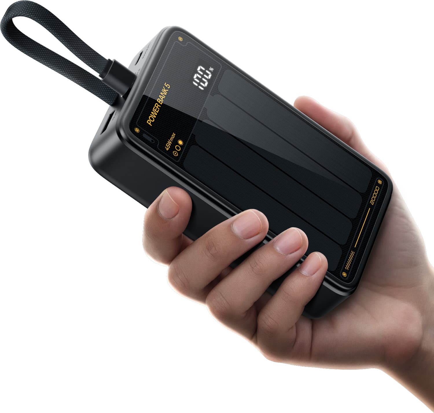 20000 mAh 45 W Compact Power Bank (Obsidian Black, Lithium Polymer, Fast Charging for Earbuds, Laptop, Mobile, Smartwatch, Smartband, Tablet)