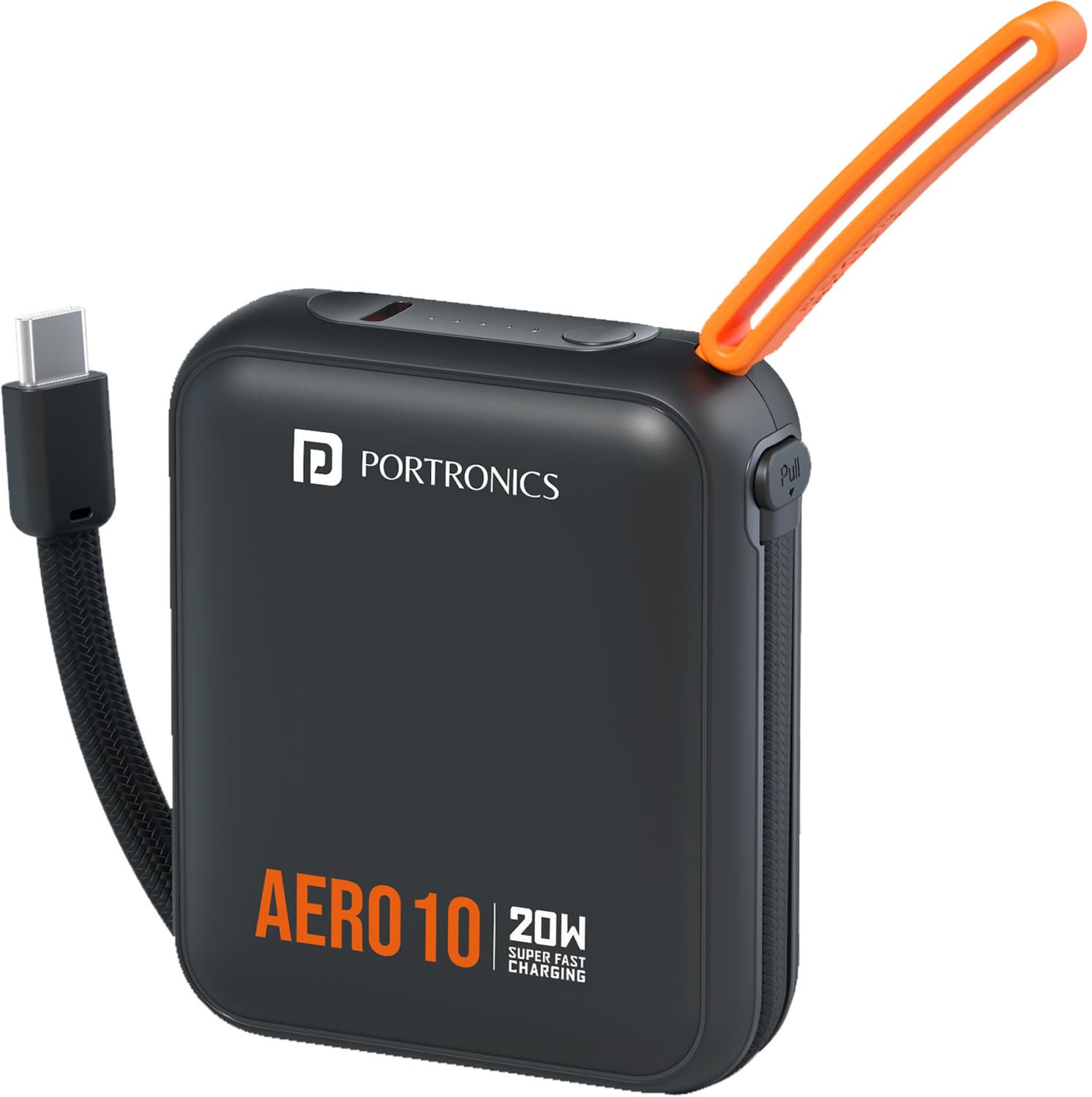 portronics 10000 mah 20 w wireless compact power bank