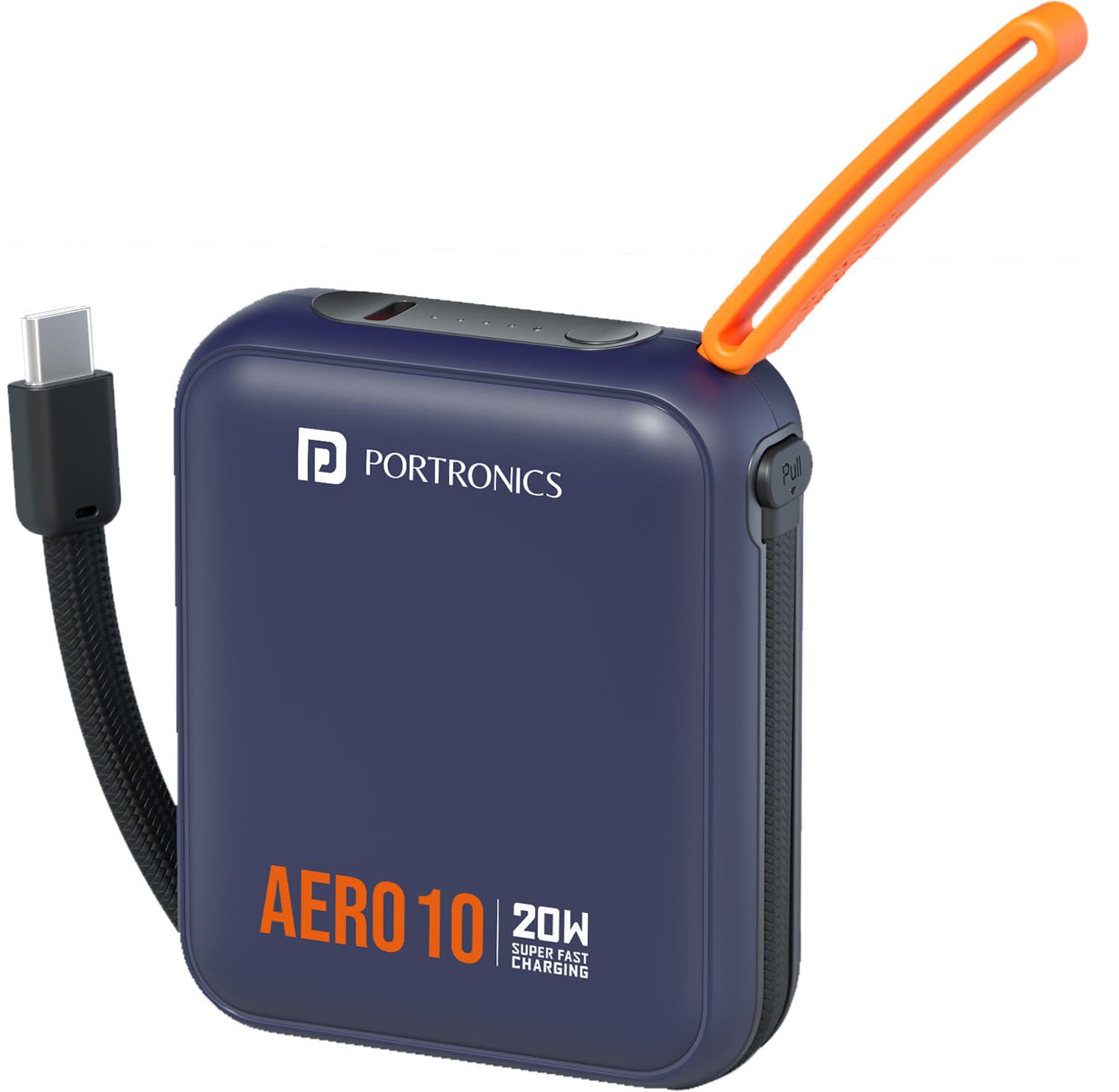 portronics 10000 mah 20 w wireless compact power bank