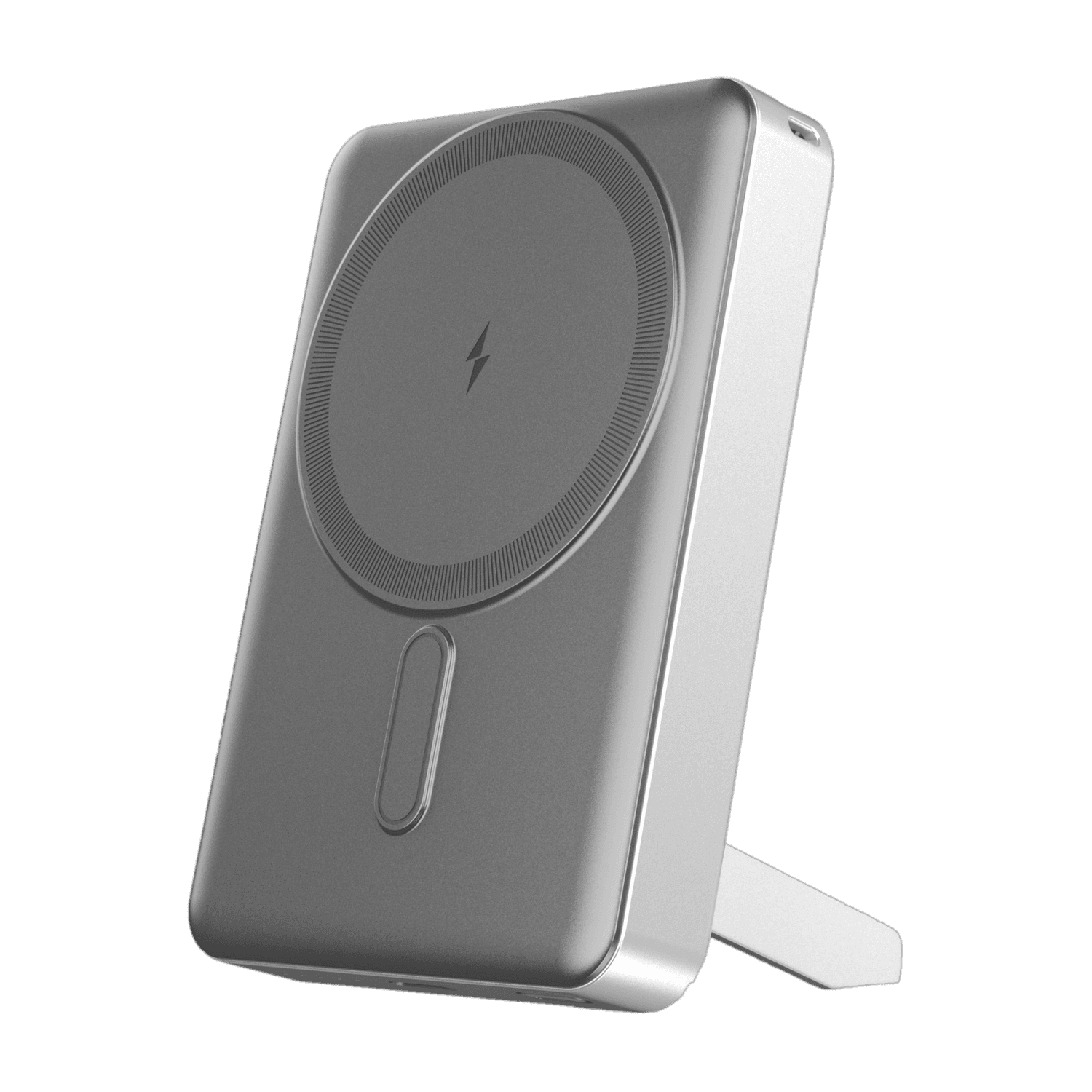 10000 mAh 22 W Wired & Wireless With MagSafe Compact Pocket Size Power Bank (Moonlight Silver, Lithium Polymer, Fast Charging for Mobile, Earbuds, Sma...