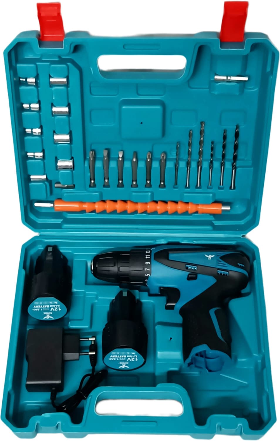 Hakimi x2-12V Battery Operated with 2 Speed and 25pc Accessories Cordless Drill