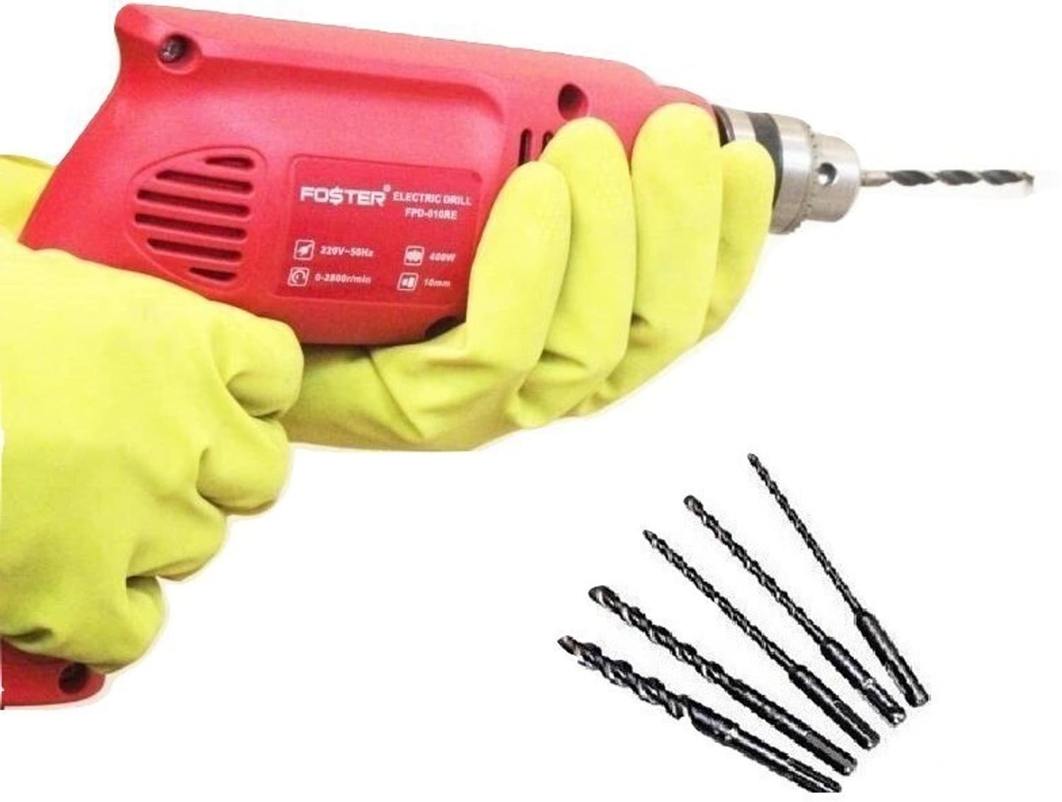 FOSTER fpd-010re with 5high quality bits Pistol Grip Drill