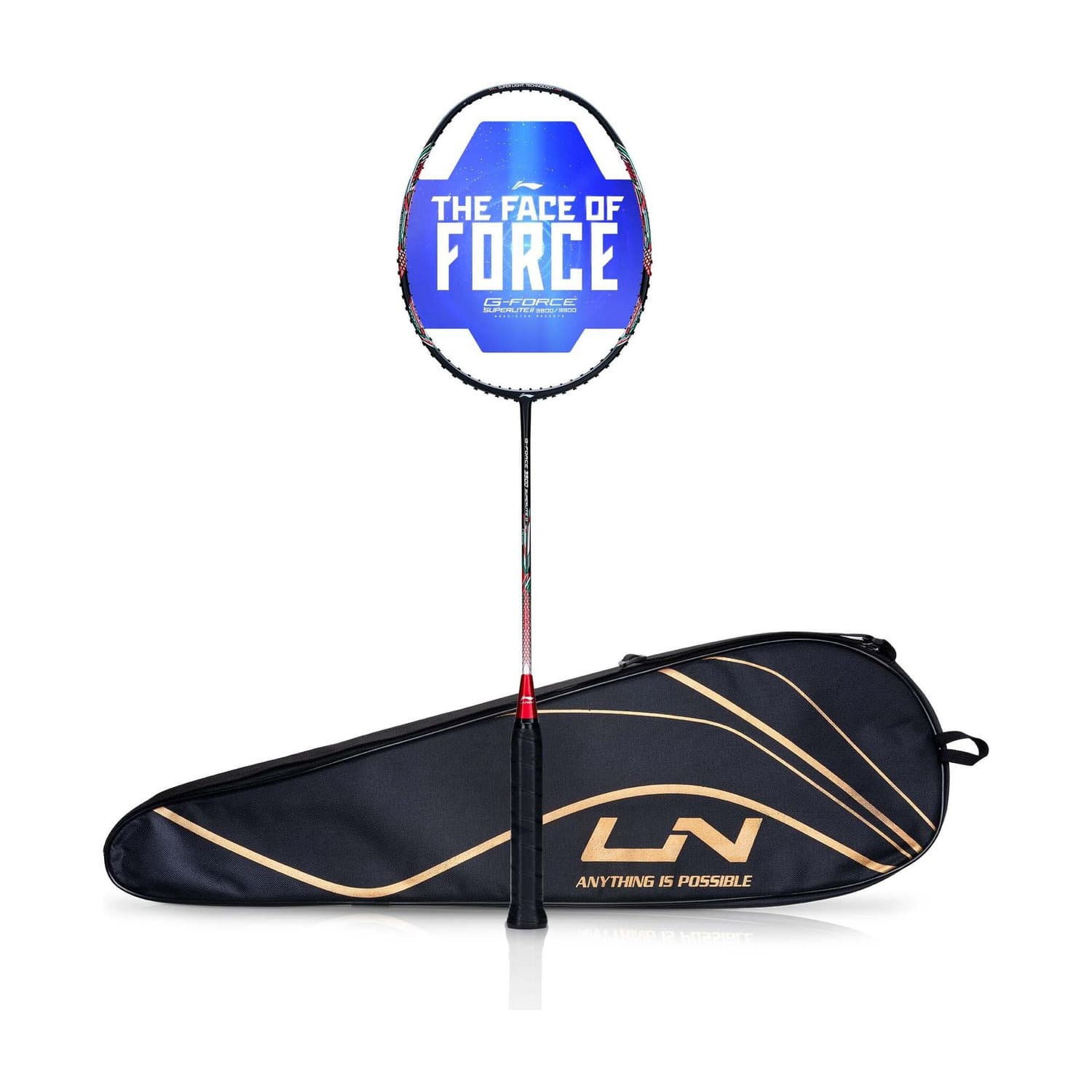 LI-NING G-Force 3900 II Superlite Grey Unstrung Badminton Racquet